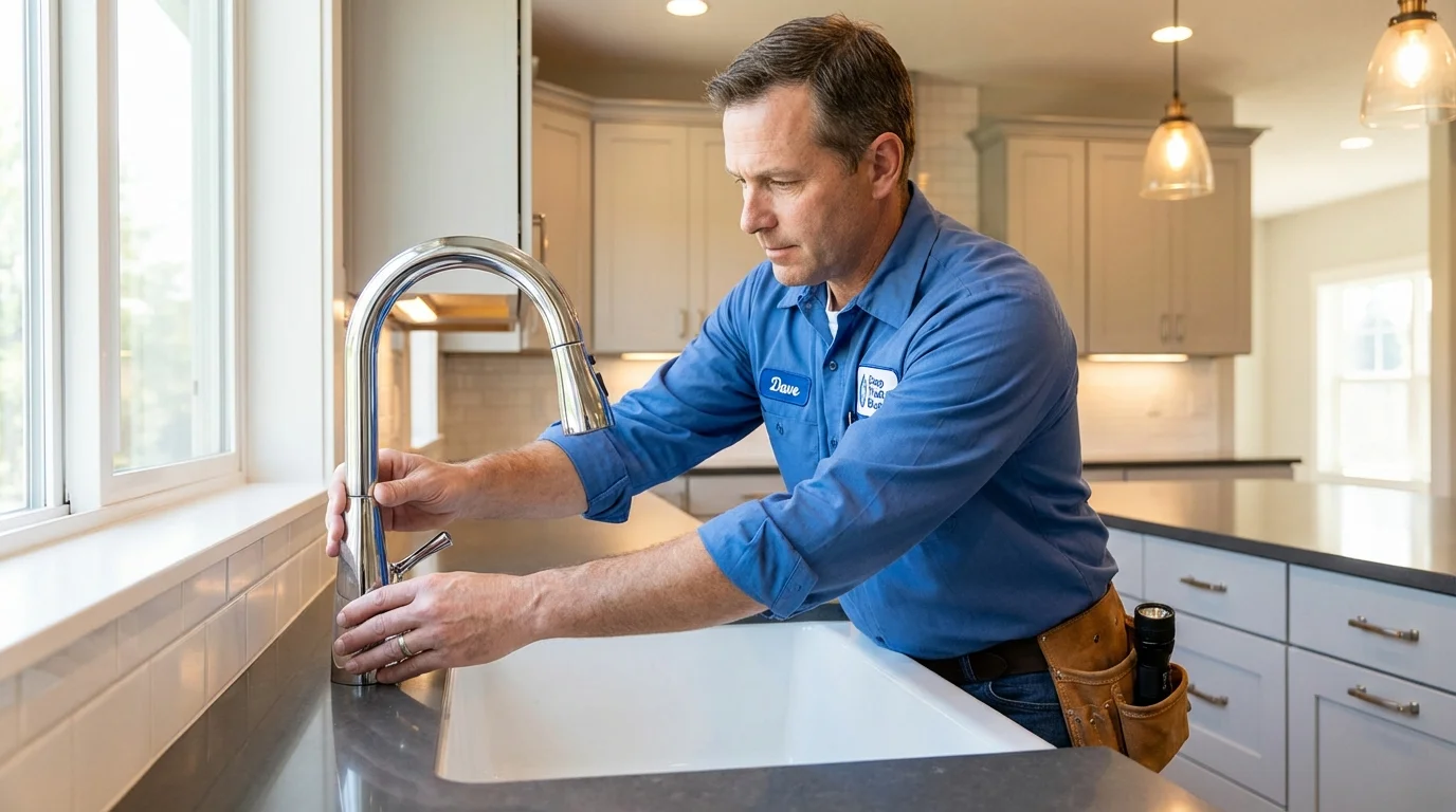 Kitchen faucet installation by Johns Plumbing LLC in Blackwell